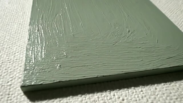 Close Up of Paint Swatch Texture on White Surface