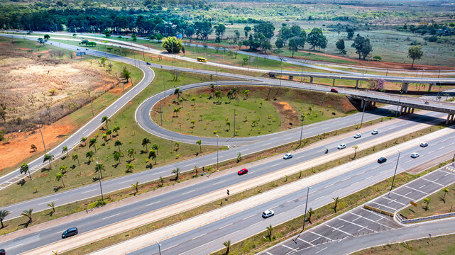 BR-040, near Gama satellite city, is a radial federal highway connecting Bras&iacute;lia to Rio de Janeiro, with total length of 1,175 km., one of Brazil&rsquo;s most important highway corridors. Gama, Brazil,2025