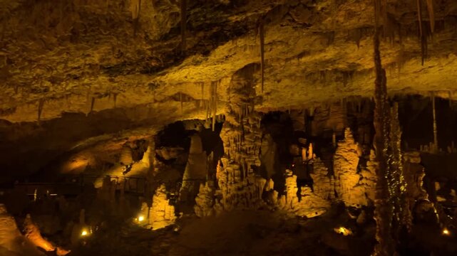 Sarek National Park in Israel. A karst cave in the Judean Mountains near Beit Shemesh.
