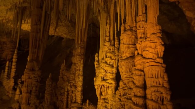 Sarek National Park in Israel. A karst cave in the Judean Mountains near Beit Shemesh.