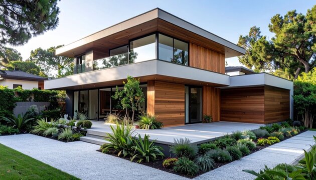 Modern house exterior architectural design
