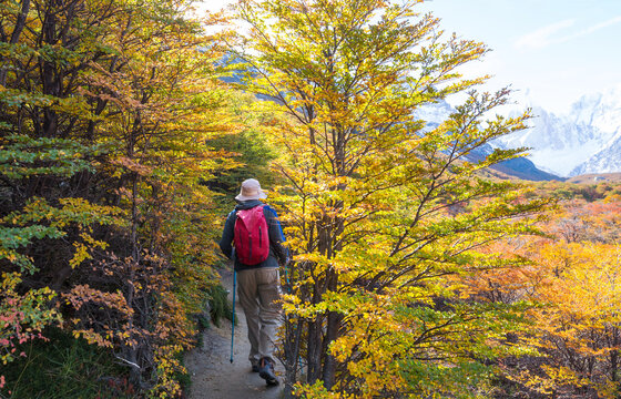 Hike in autumn season