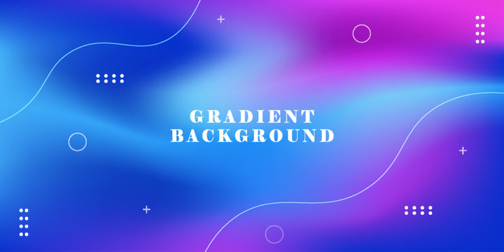 Glowing blue and pink abstract color gradient banner poster cover design, dark blured texture, copy space