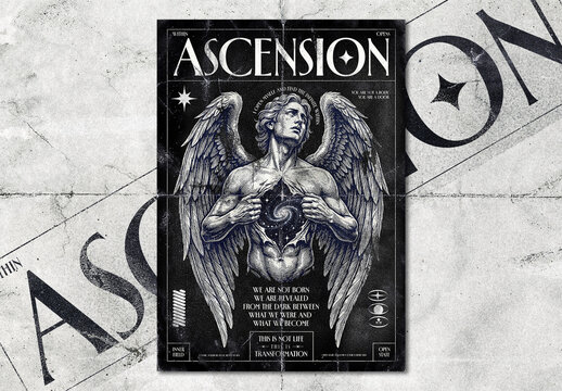 Mystical Surreal Art Poster Layout