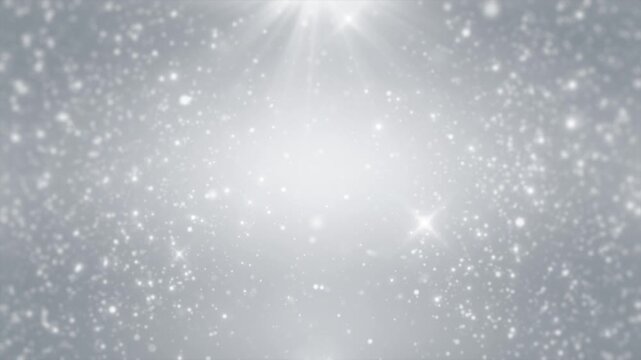 white glitter motion background silver particles