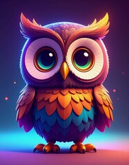 Obraz premium owl in the night