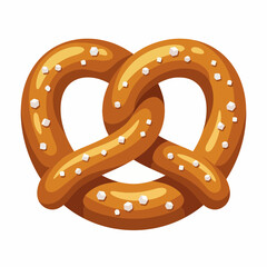 This image showcases a beautiful pretzel with salt, symbolizing warmth and comfort. It captures the joy of snacking and the charm of traditional baked goods in a delightful manner. © june