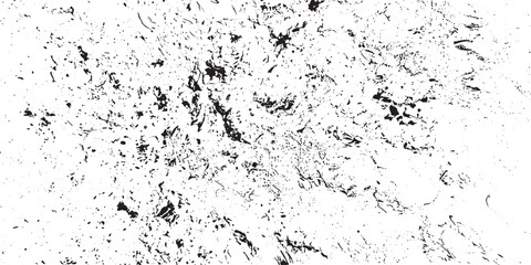 Fototapeta premium Monochrome texture composed of irregular graphic elements. Distressed uneven grunge background. Abstract vector illustration. Overlay for interesting effect and depth. Isolated on white background.