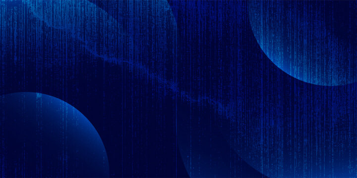 Abstract dark blue backround with circles. Vector illustration