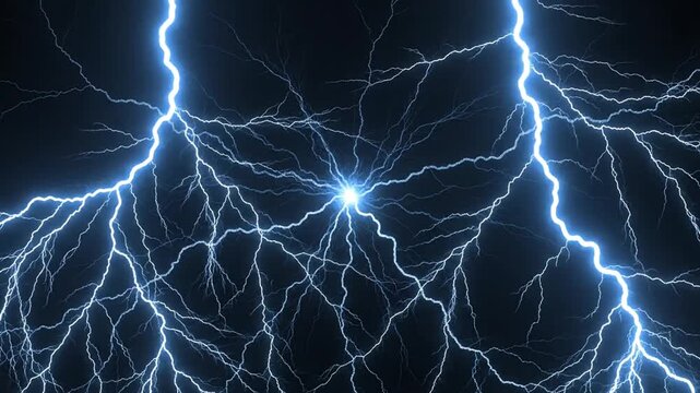 Electricity and energy in motion with lightning.