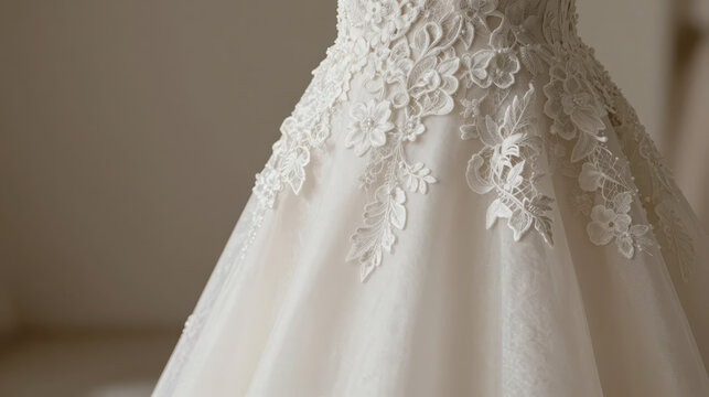 Wedding lace dress bridal gown floral embroidery elegant satin tulle ivory wedding dress lace bridal gown floral embroidery elegant satin tulle ivory fitted bodice romantic