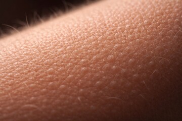 Fototapeta premium Extreme close up of skin texture with visible goosebumps