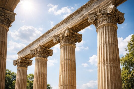 Classical columns in sunny conditions