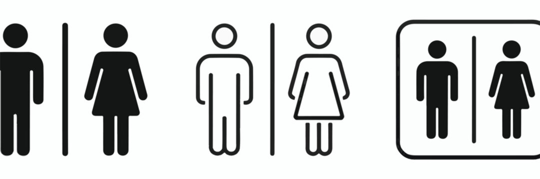 Restroom Sign Icons for Men and Women 3ns3sxitcvccq3oa