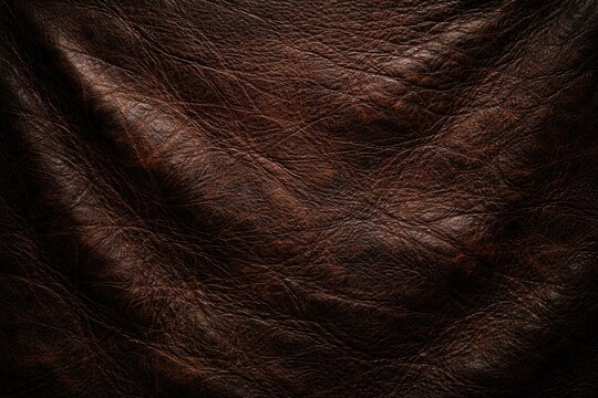dark buffalo hide with rich leather texture backdrop