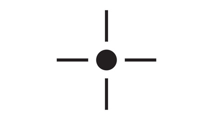 Crosshair target with center dot targeting system cross hair target marks registration marks focal point laser pointer crosshair precision interface template shooting guideline © Taslima