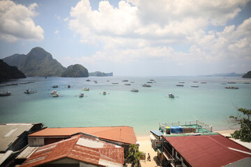 Fototapeta premium tropical island in the bay
