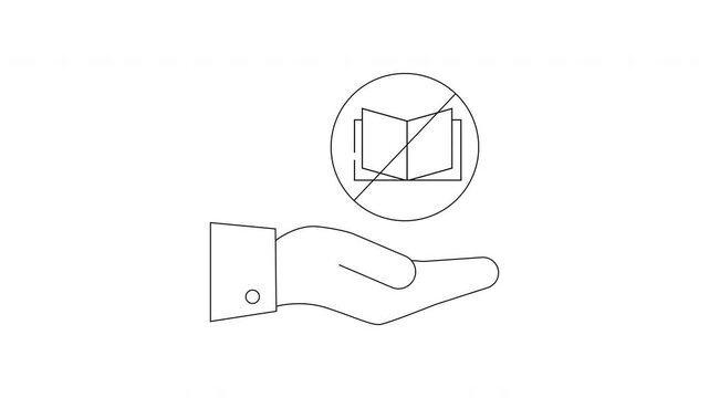 No Reading Allowed - A Conceptual Illustration of Knowledge Restriction.