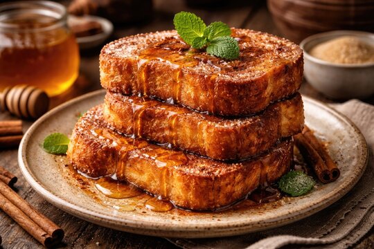 Classic Spanish torrijas recipe featuring fried bread slices with sweet toppings