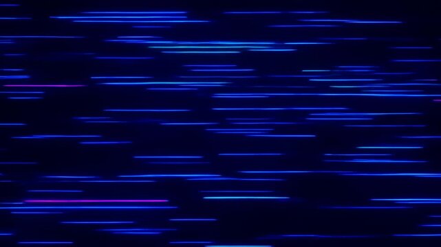 Vivid Neon Lines Rapidly Scrolling Evoke Advanced Artificial Intelligence And Network Concepts