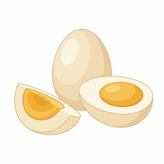 Obraz premium This image displays a visually appealing set of cooked eggs, highlighting their deliciousness and freshness, perfect for culinary themes and food-related projects.