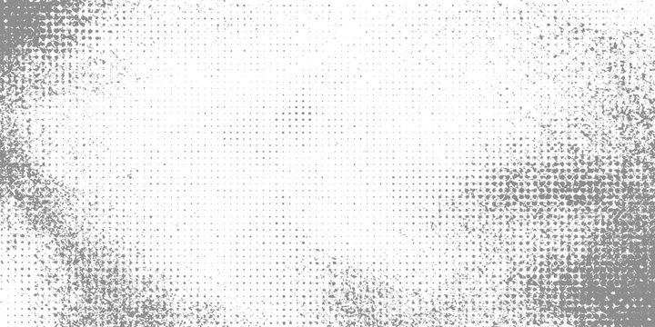 Subtle halftone texture with heavy grunge edges for vintage print aesthetic