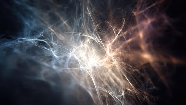 Cosmic Energy Burst with Radiant Light Threads