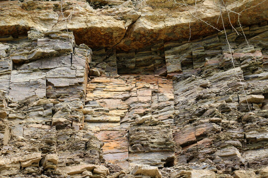 Deposits of the Upper Devonian mudstone and siltstone horizon