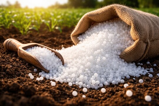 Agricultural White Ammonium Nitrate Fertilizer Crystals