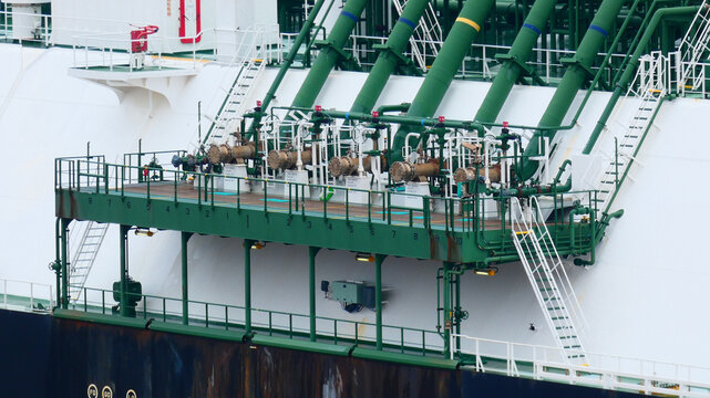 Natural gas export operations at Cheniere Sabine Pass LNG facility