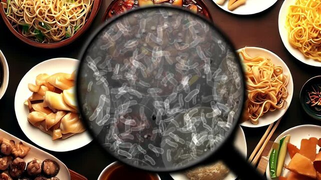 Searching for bacteria in food contamination and safety concerns
