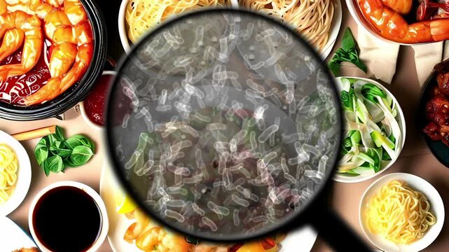 Searching for bacteria in food contamination and safety concerns
