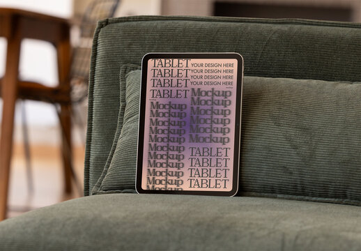 Tablet vertical screen mockup
