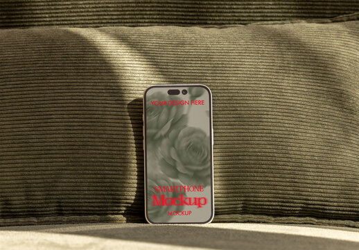 Smartphone screen mockup