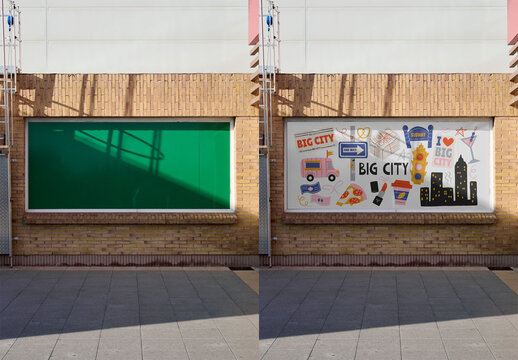 Vinyl Storefront Mockup on a Shop Window