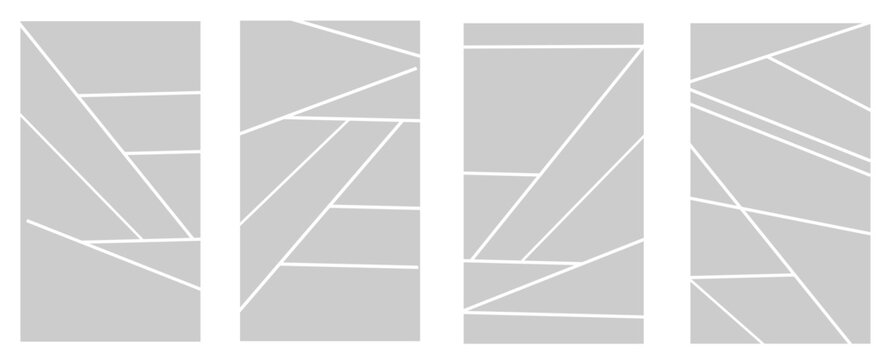 Image collage layout template. Grey mosaic mood board grid collection. Picture frame set. Photo album idea for banner, poster, comic page, flyer, brochure, booklet, memory wall design. Vector pack