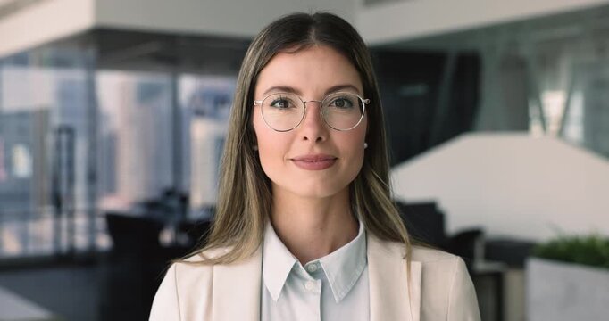 Positive successful young and senior multiethnic people looking at camera, smiling, posing for head shots. Happy businesspeople, students, freelancers changing portraits