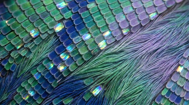 Abyssal Aurora: Iridescent Emerald & Blue Moth Scales, Ultimate Animal Texture Collection 2026	