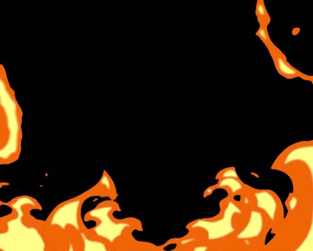 fire flames frame