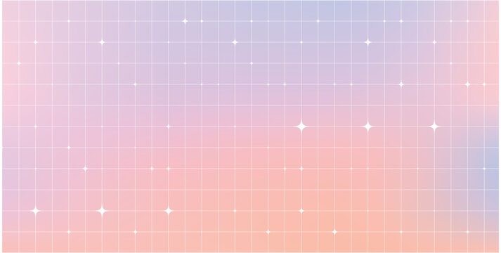 aesthetic background with stars and sparkles.