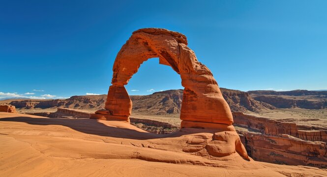 Unique Elephant Trunk Rock in world class rock setting with copy space