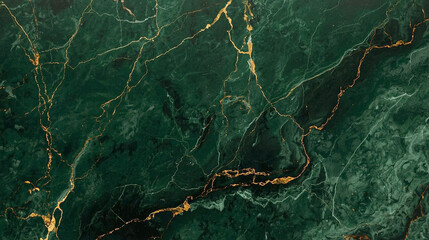 Luxurious dark green marble texture with elegant gold veins, high resolution aesthetic stone background. Perfect for premium interior design, modern web UI projects, luxury branding, or digital © Jani's Stocks