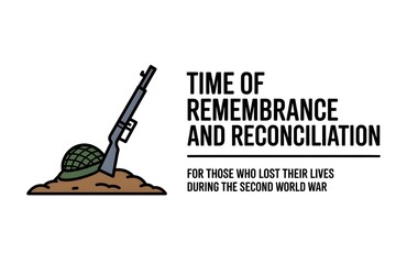 Fototapeta premium Time of Remembrance and Reconciliation – WWII Tribute