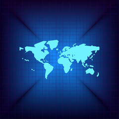 Obraz premium Vector illustration on a blue background