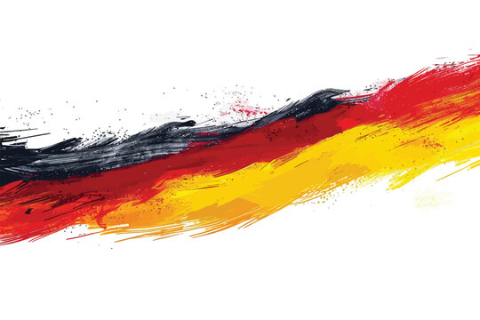 Abstract german flag isolated