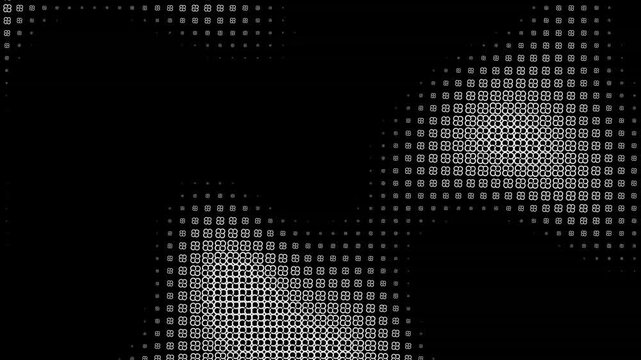 Abstract Halftone Pattern Video - This video features an abstract pattern created using halftone dots, giving