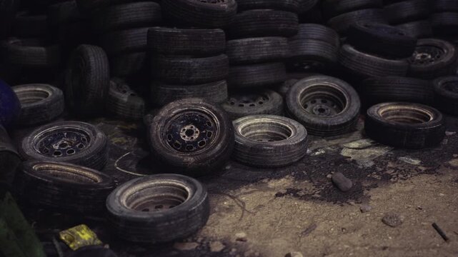 Environmental degradation observed. Pollution from tire debris persists. Environmental hazards caused by improperly disposed of tires increase danger