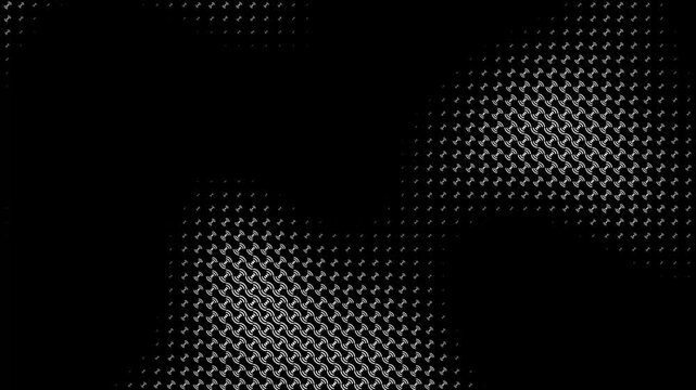 Black and White Zigzag Pattern Video - This video features an abstract, hypnotic pattern of black and white zigzags