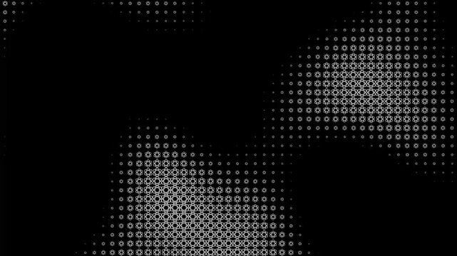 Abstract Binary Code Visuals - This video displays an abstract pattern consisting of rows and columns of binary digits