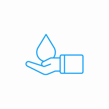 save water icon sign vector
